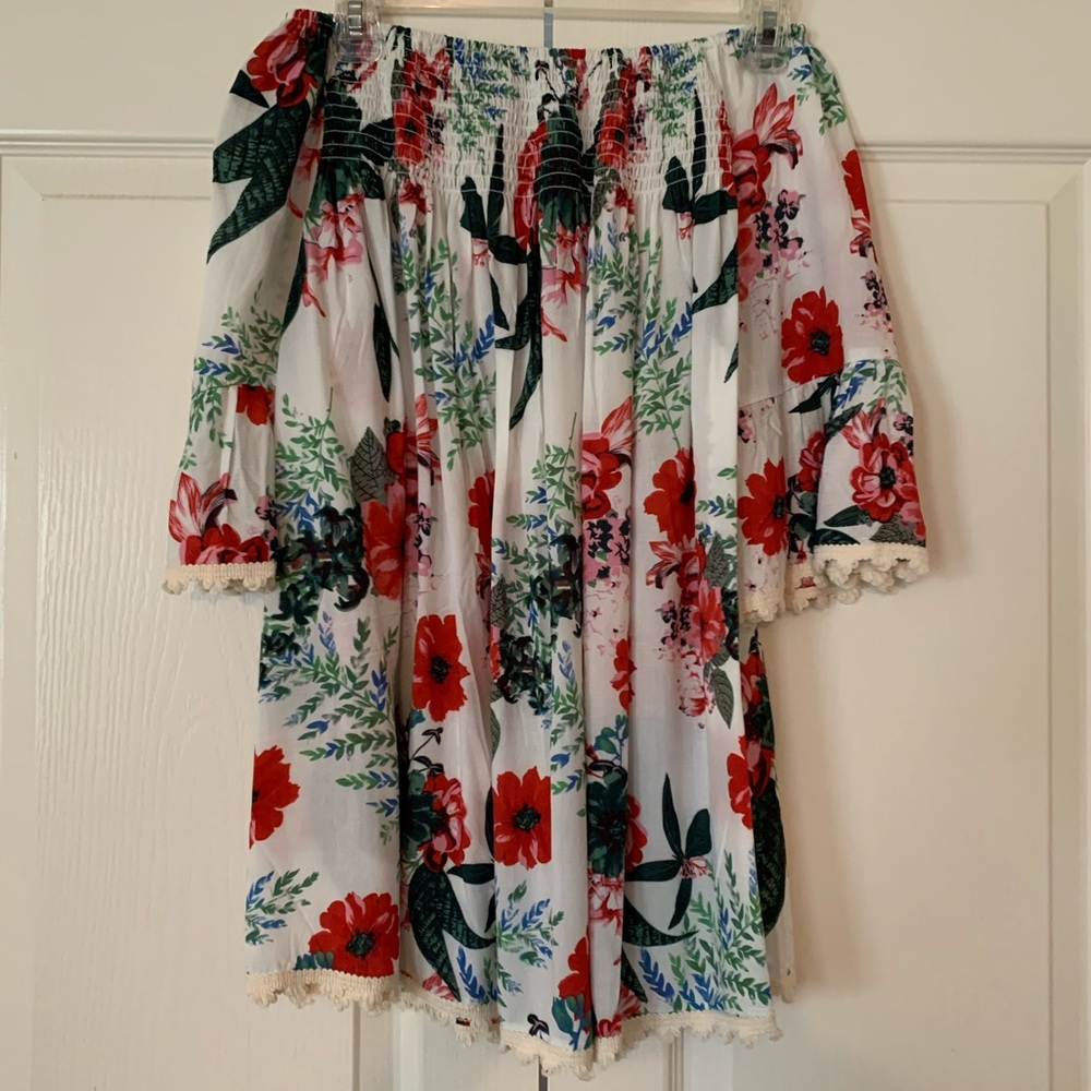 PinkBlush Off The Shoulder Floral Top